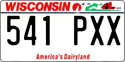 WI license plate 541PXX