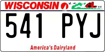 WI license plate 541PYJ
