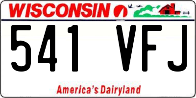 WI license plate 541VFJ