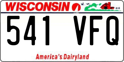 WI license plate 541VFQ