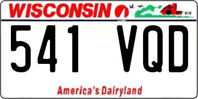 WI license plate 541VQD