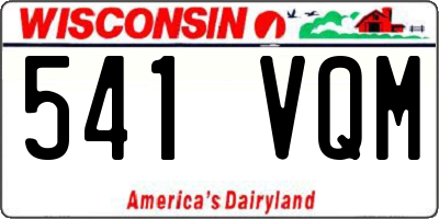 WI license plate 541VQM