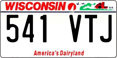 WI license plate 541VTJ
