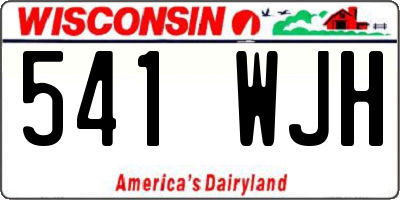 WI license plate 541WJH