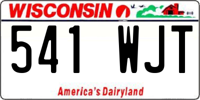 WI license plate 541WJT
