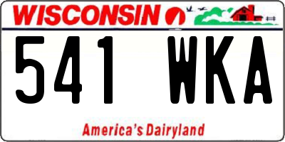 WI license plate 541WKA
