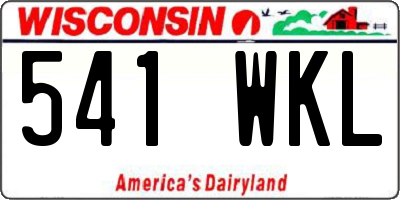 WI license plate 541WKL
