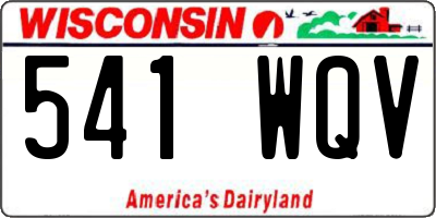 WI license plate 541WQV