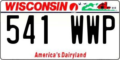 WI license plate 541WWP
