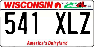 WI license plate 541XLZ