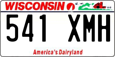 WI license plate 541XMH