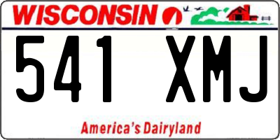 WI license plate 541XMJ