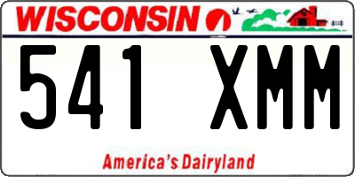 WI license plate 541XMM