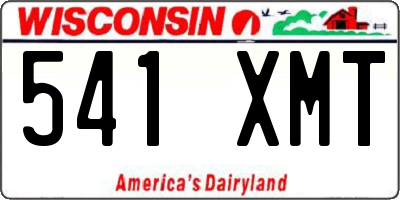 WI license plate 541XMT