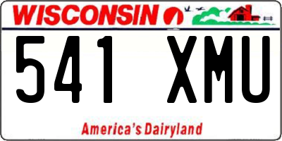 WI license plate 541XMU