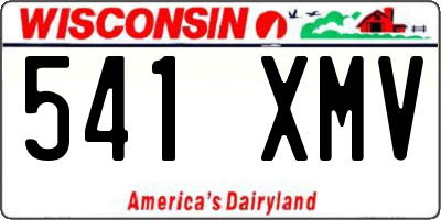 WI license plate 541XMV