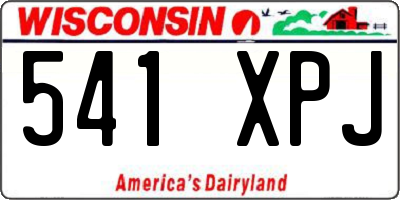 WI license plate 541XPJ