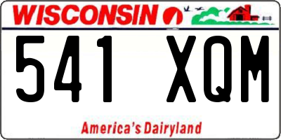 WI license plate 541XQM