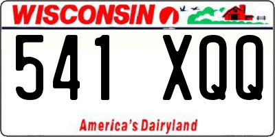 WI license plate 541XQQ