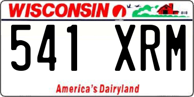 WI license plate 541XRM
