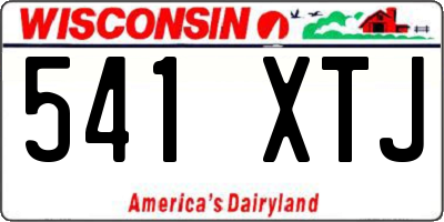 WI license plate 541XTJ