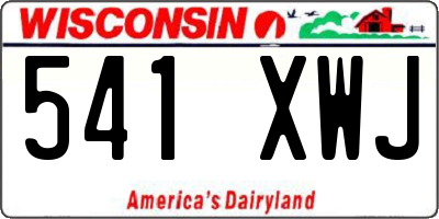 WI license plate 541XWJ