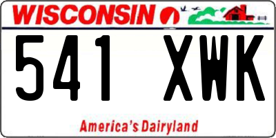 WI license plate 541XWK