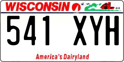 WI license plate 541XYH