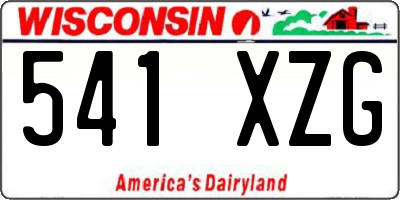 WI license plate 541XZG