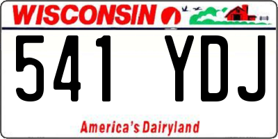 WI license plate 541YDJ