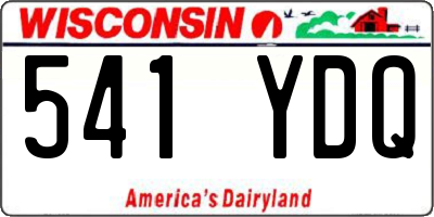 WI license plate 541YDQ
