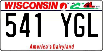 WI license plate 541YGL