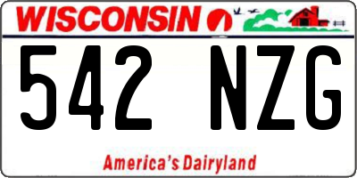 WI license plate 542NZG