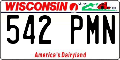 WI license plate 542PMN