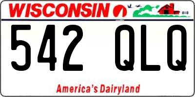 WI license plate 542QLQ