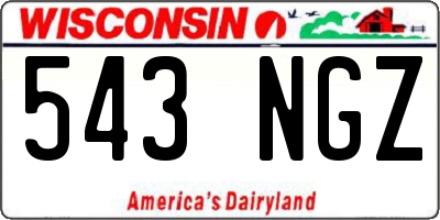 WI license plate 543NGZ