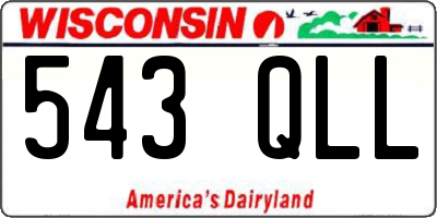 WI license plate 543QLL