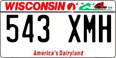 WI license plate 543XMH