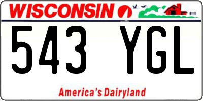 WI license plate 543YGL