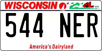 WI license plate 544NER