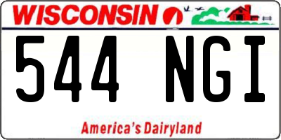 WI license plate 544NGI