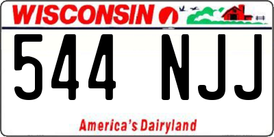 WI license plate 544NJJ