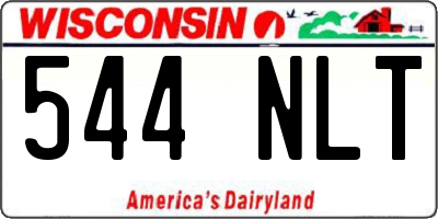 WI license plate 544NLT