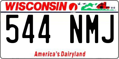 WI license plate 544NMJ