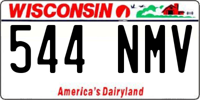 WI license plate 544NMV