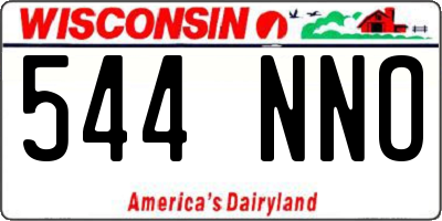 WI license plate 544NNO