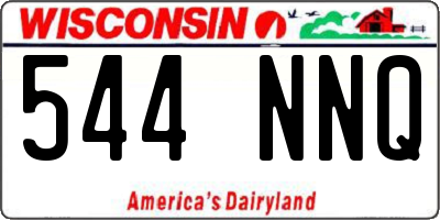WI license plate 544NNQ