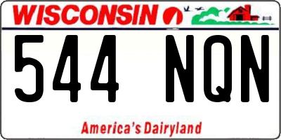 WI license plate 544NQN