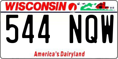 WI license plate 544NQW