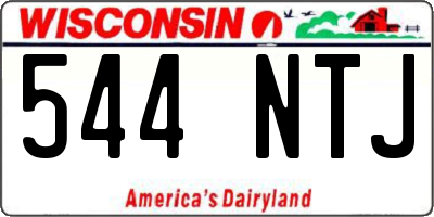 WI license plate 544NTJ